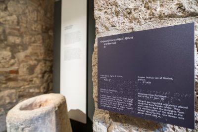 Pannello Braille Museo Archeologico Statale Ascoli Piceno